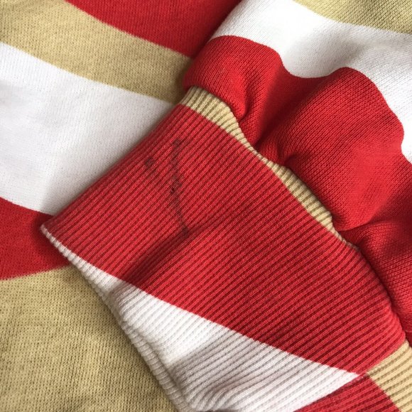 BKYS Yellow Sad Heart Angel Striped Long Sleeve Sweatshirt Mens 2XL Streetwear‎ - Picture 8 of 8